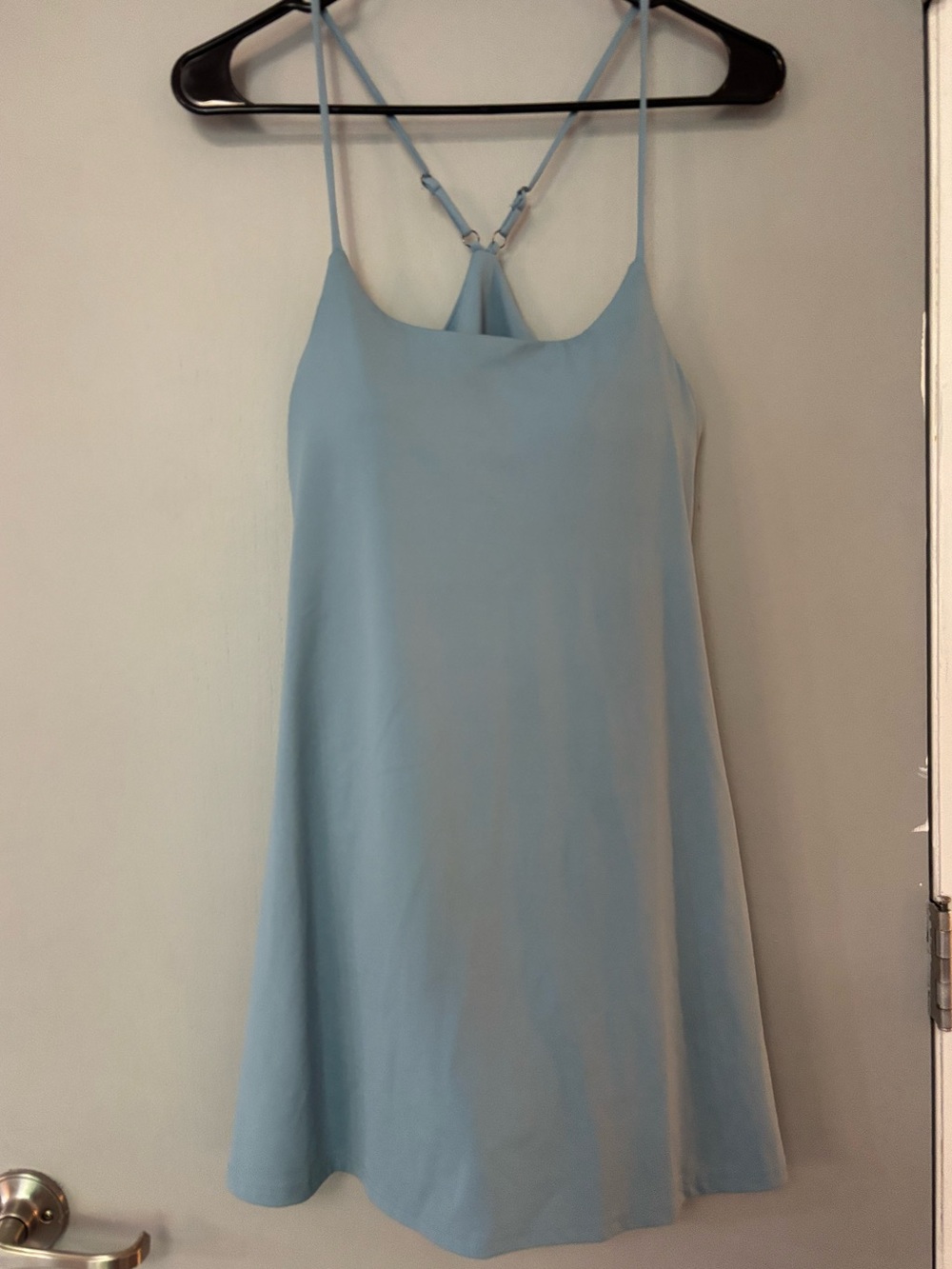 Light Sky Blue Spaghetti Strap Slip Dress